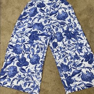 Cropped wide leg pants